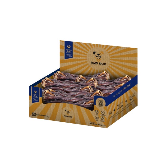 10" Braided Beef Gullet Sticks