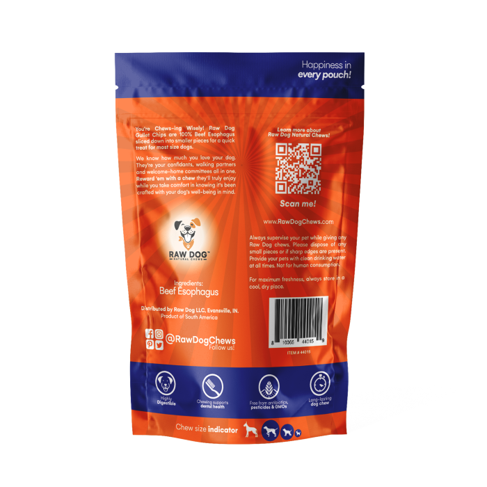 Beef Gullet Chips (8 oz. bag)