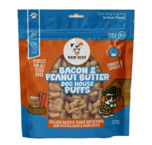 [44181] Crispy Collagen Bacon & Peanut Butter Puffs (2.5oz bag)